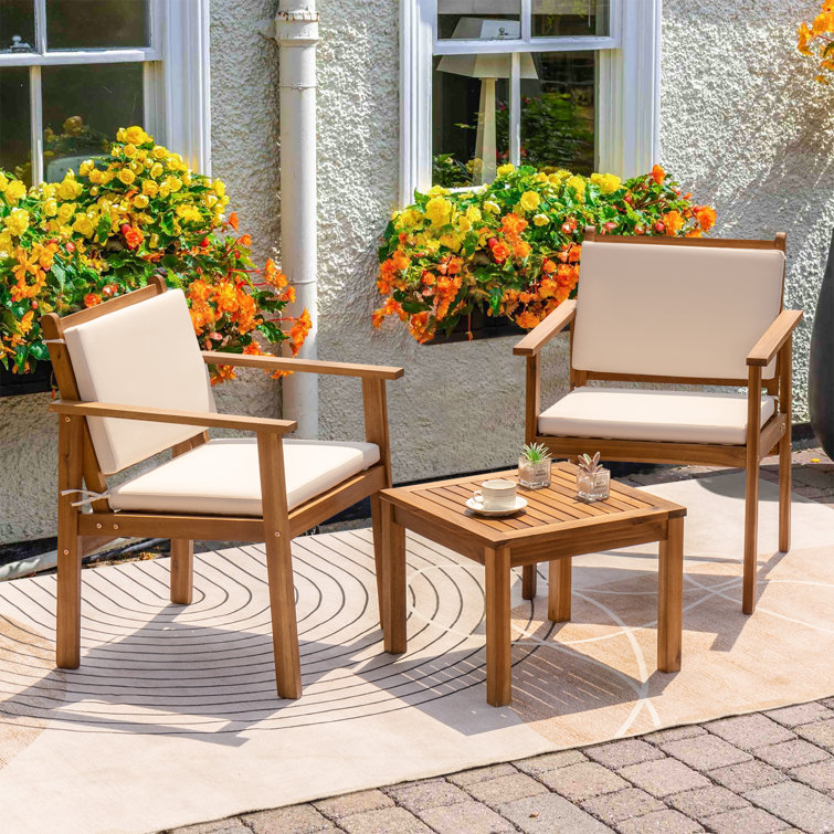 2 seater wooden patio set new arrivals